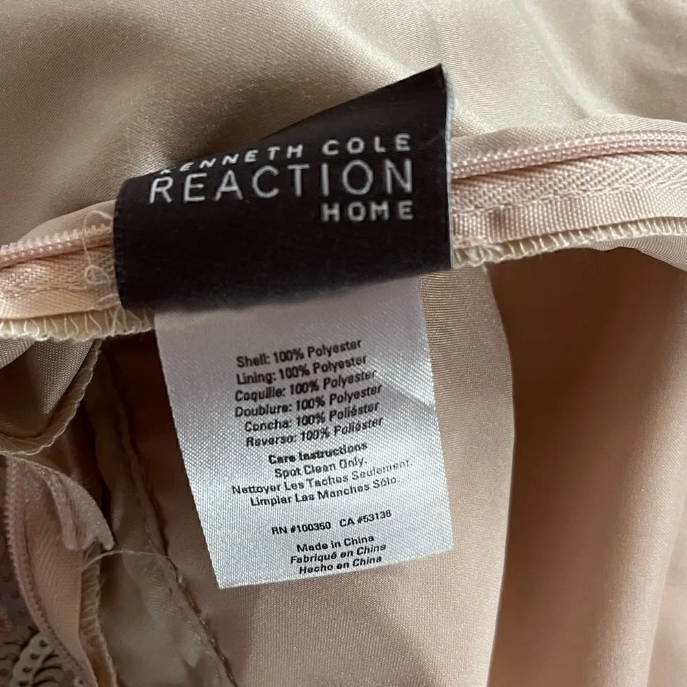Kenneth Cole Reaction Home Rose Gold Sequin Pillow Covers, Set of 2 | SZ 15 x 15